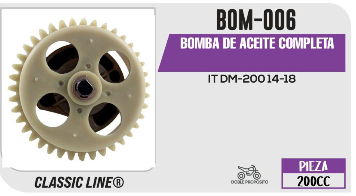 BOMBA DE ACEITE COMPLETA