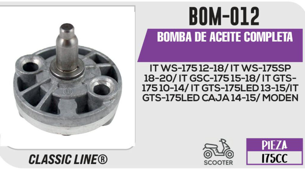 BOMBA DE ACEITE COMPLETA