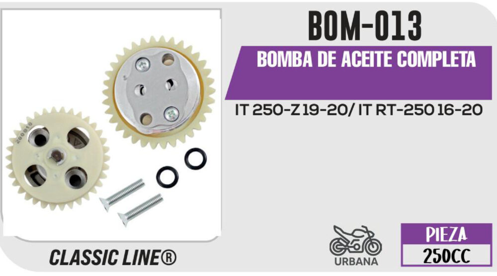 BOMBA DE ACEITE COMPLETA