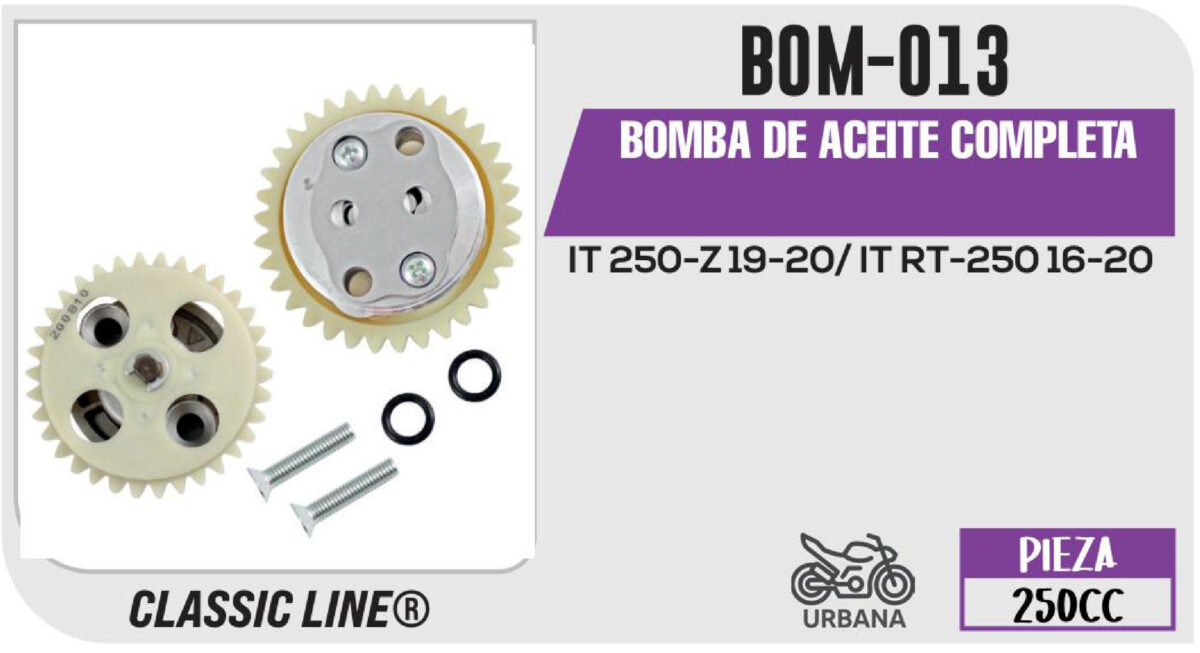 BOMBA DE ACEITE COMPLETA