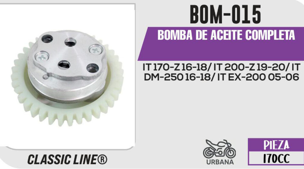 BOMBA DE ACEITE COMPLETA