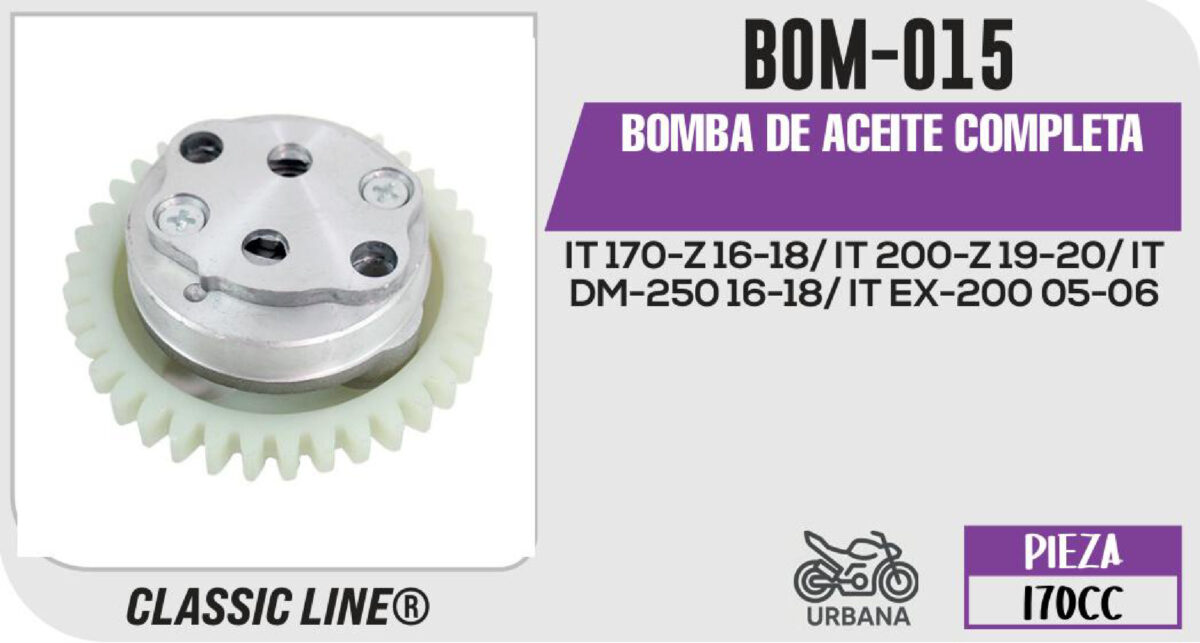 BOMBA DE ACEITE COMPLETA