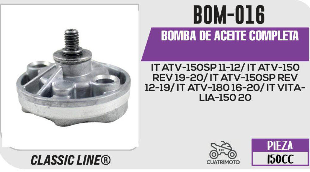 BOMBA DE ACEITE COMPLETA