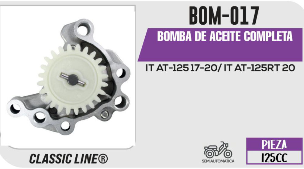 BOMBA DE ACEITE COMPLETA