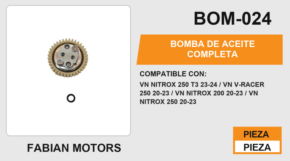 BOMBA DE ACEITE COMPLETA