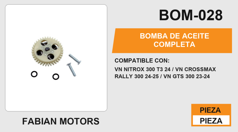 BOMBA DE ACEITE COMPLETA