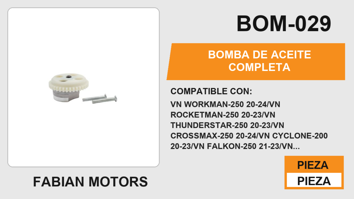 BOMBA DE ACEITE COMPLETA