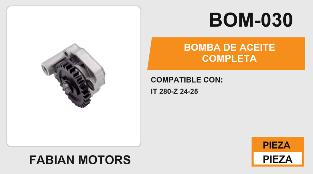 BOMBA DE ACEITE COMPLETA