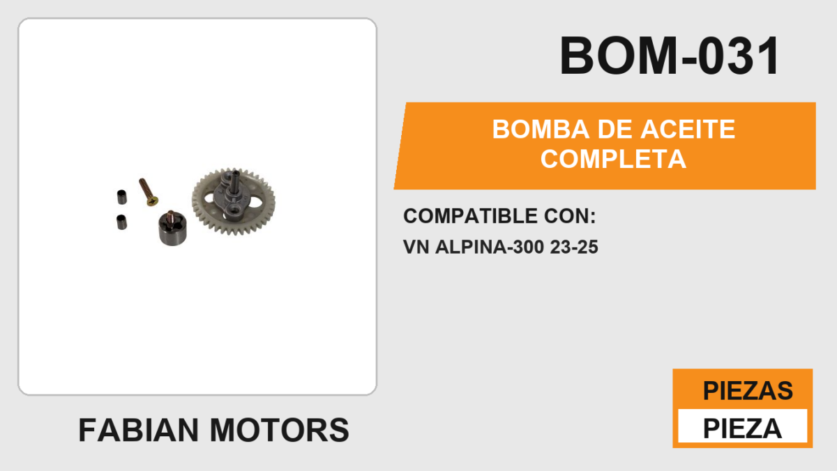 BOMBA DE ACEITE COMPLETA