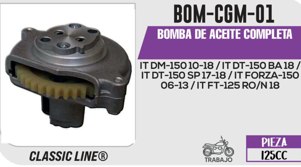 BOMBA DE ACEITE COMPLETA