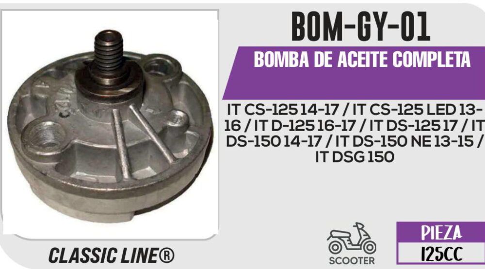 BOMBA DE ACEITE COMPLETA