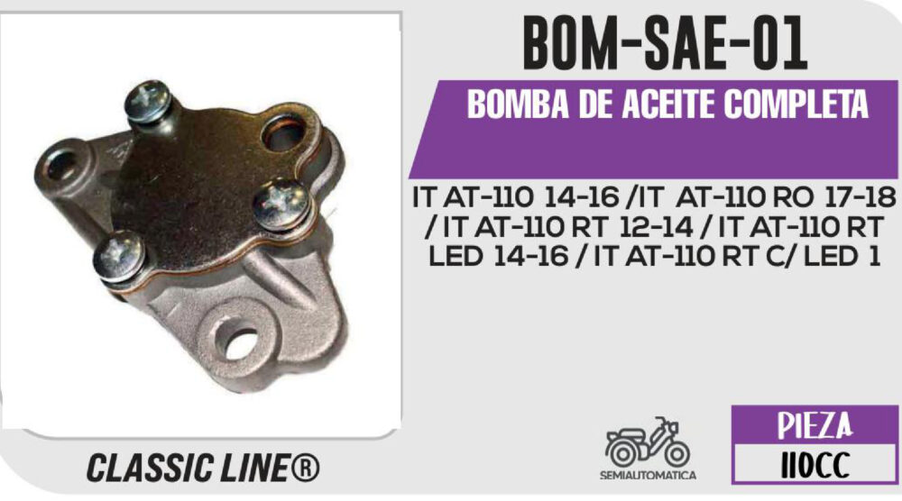 BOMBA DE ACEITE COMPLETA