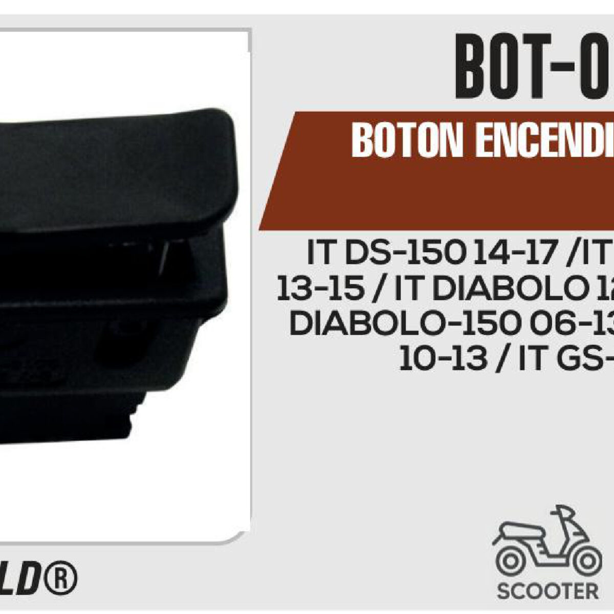 BOTON ENCENDIDO 12Vcc