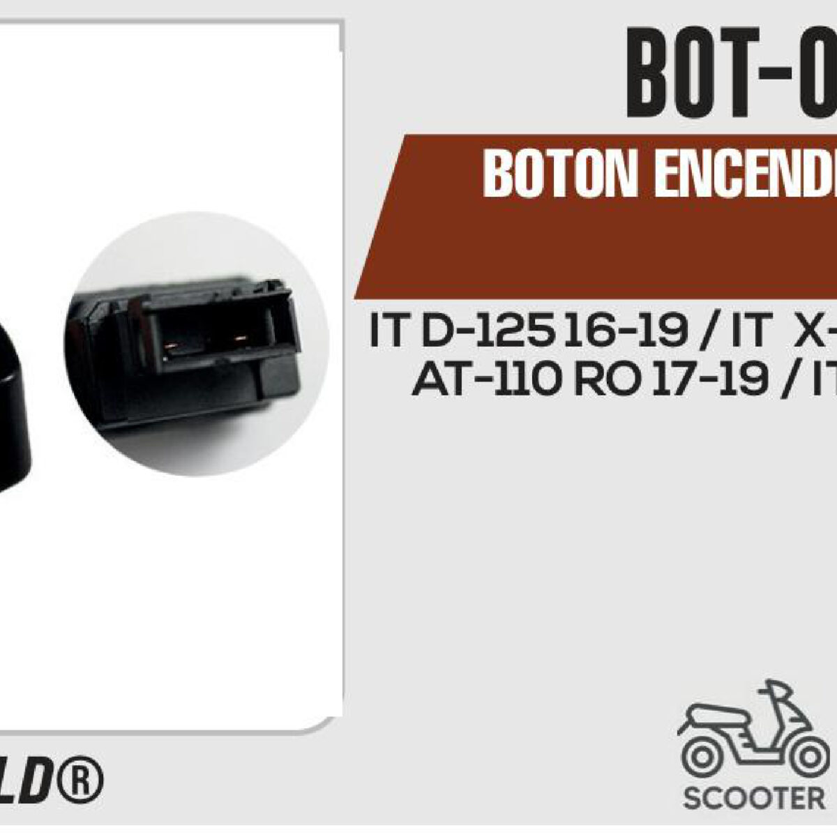 BOTON ENCENDIDO 12Vcc