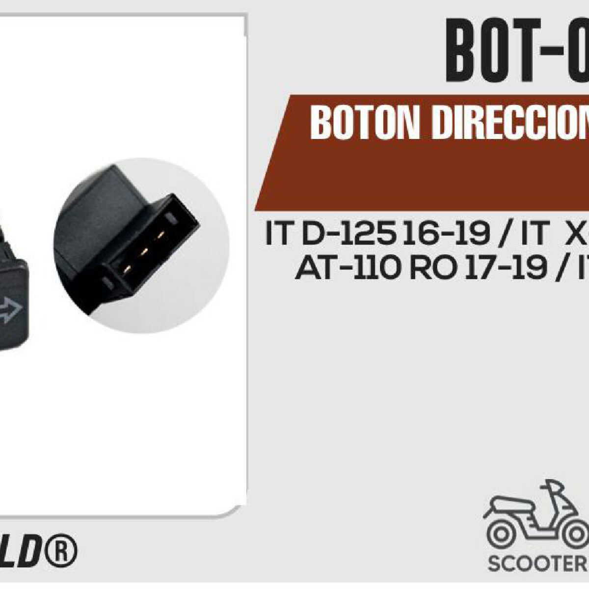 BOTON DIRECCIONALES 12Vcc