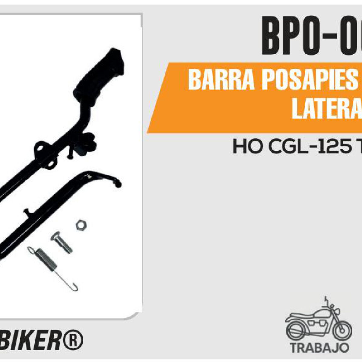 BARRA POSAPIES Y PARADOR LATERAL