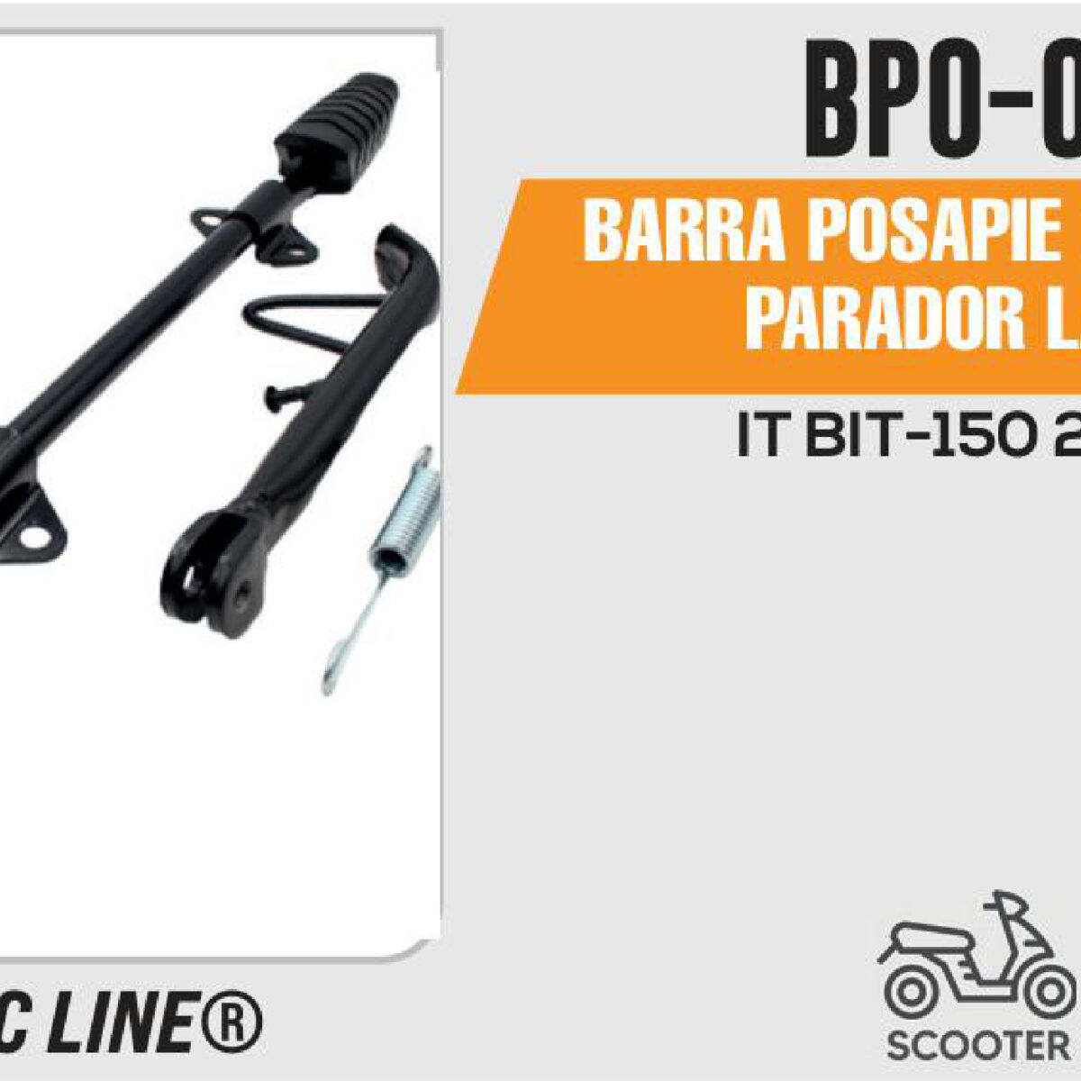 BARRA POSAPIE COMPLETA Y PARADOR LATERAL