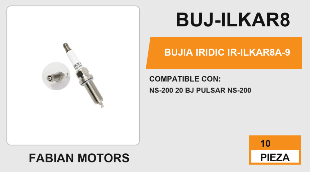 BUJIA IRIDIC IR-ILKAR8A-9