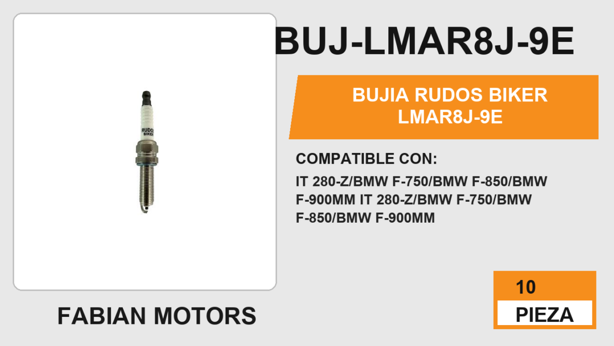 BUJIA RUDOS BIKER LMAR8J-9E