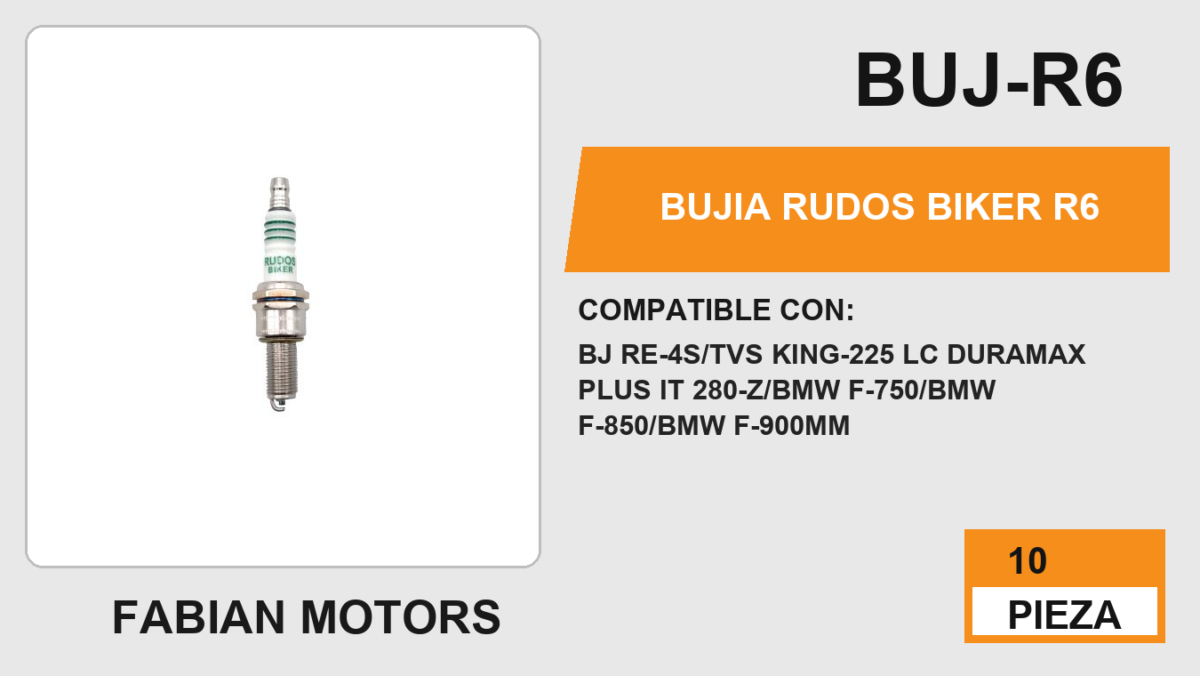 BUJIA RUDOS BIKER R6