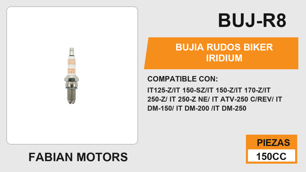 BUJIA RUDOS BIKER IRIDIUM