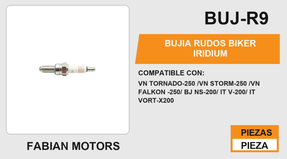 BUJIA RUDOS BIKER IRIDIUM