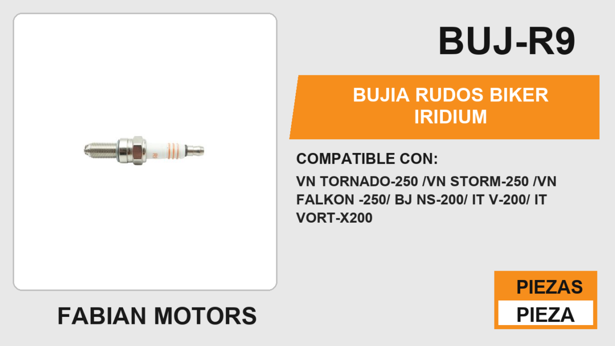 BUJIA RUDOS BIKER IRIDIUM