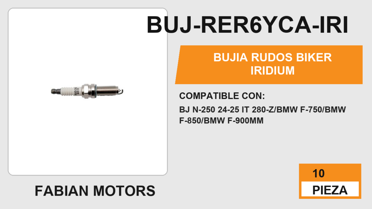 BUJIA RUDOS BIKER IRIDIUM