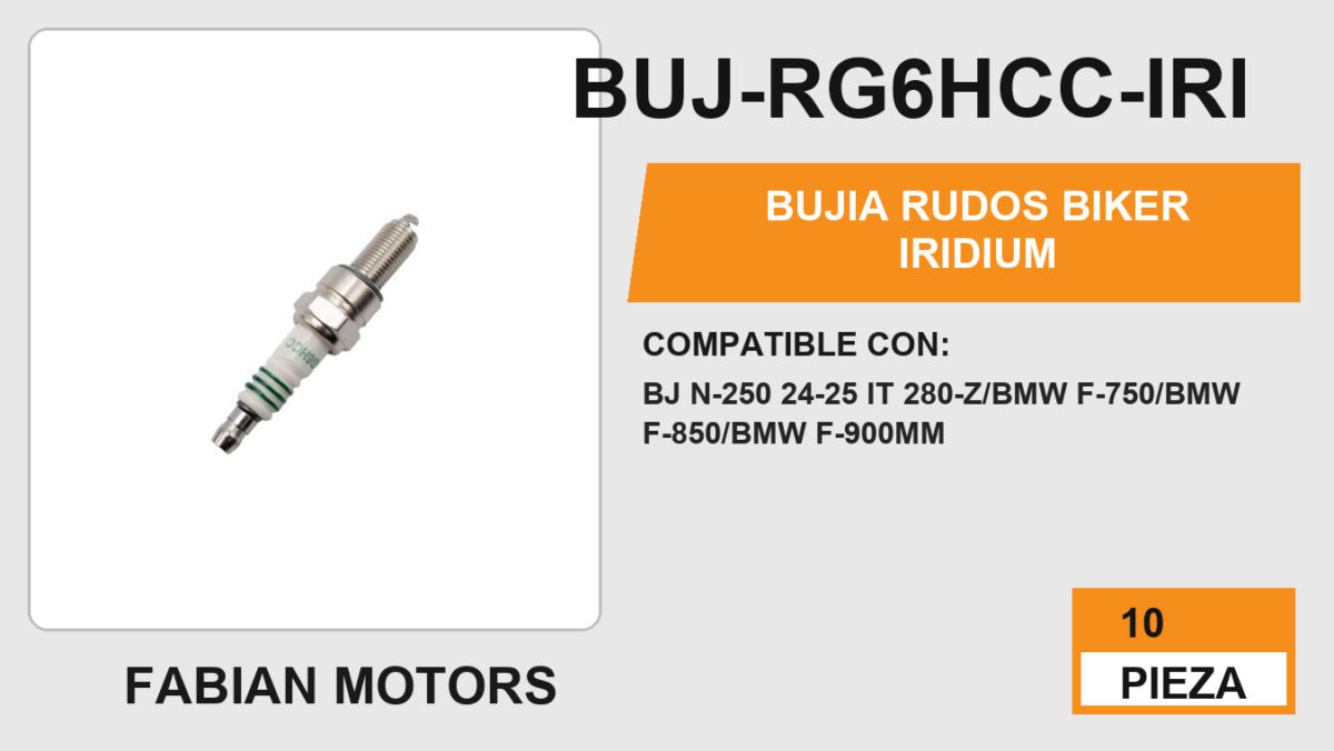 BUJIA RUDOS BIKER IRIDIUM