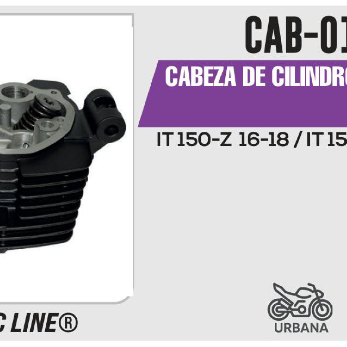 CABEZA DE CILINDRO COMPLETA NEGRO