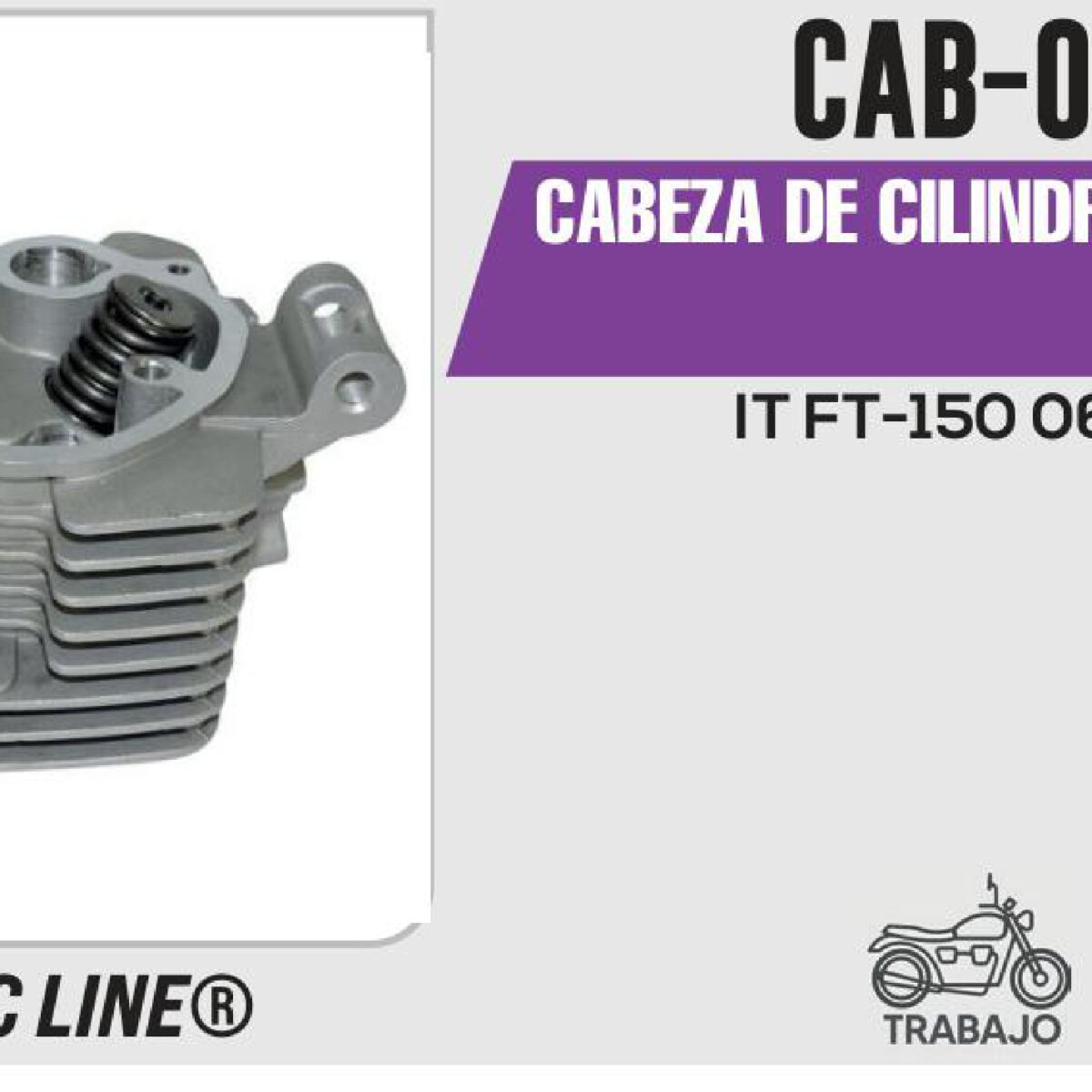 CABEZA DE CILINDRO COMPLETA PLATA