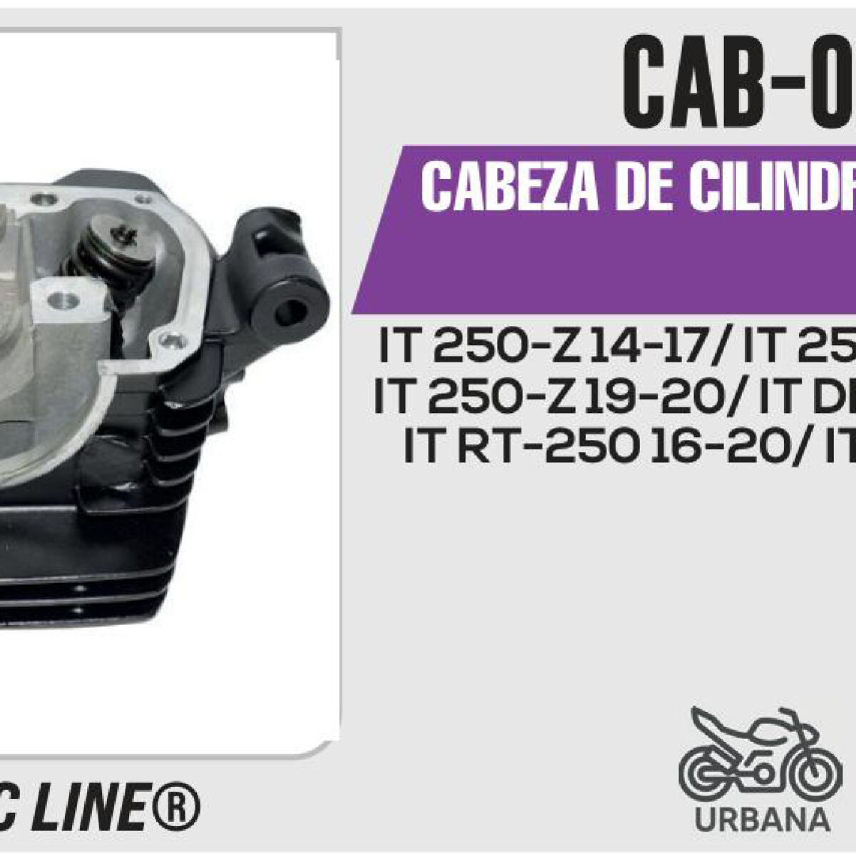CABEZA DE CILINDRO COMPLETA NEGRO