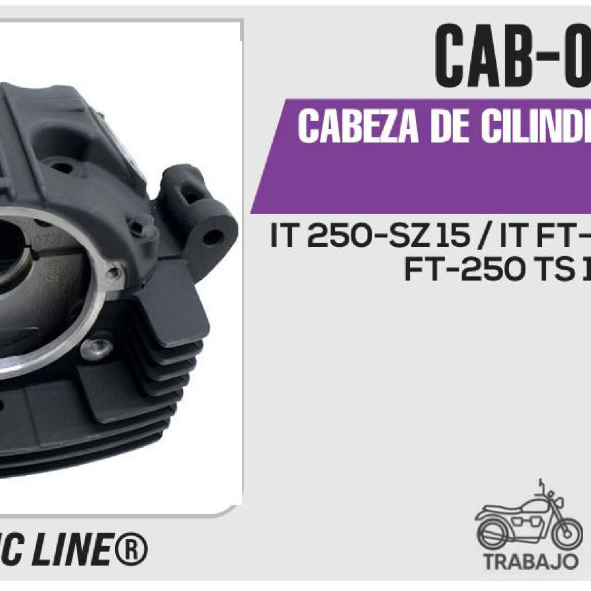 CABEZA DE CILINDRO COMPLETA NEGRO