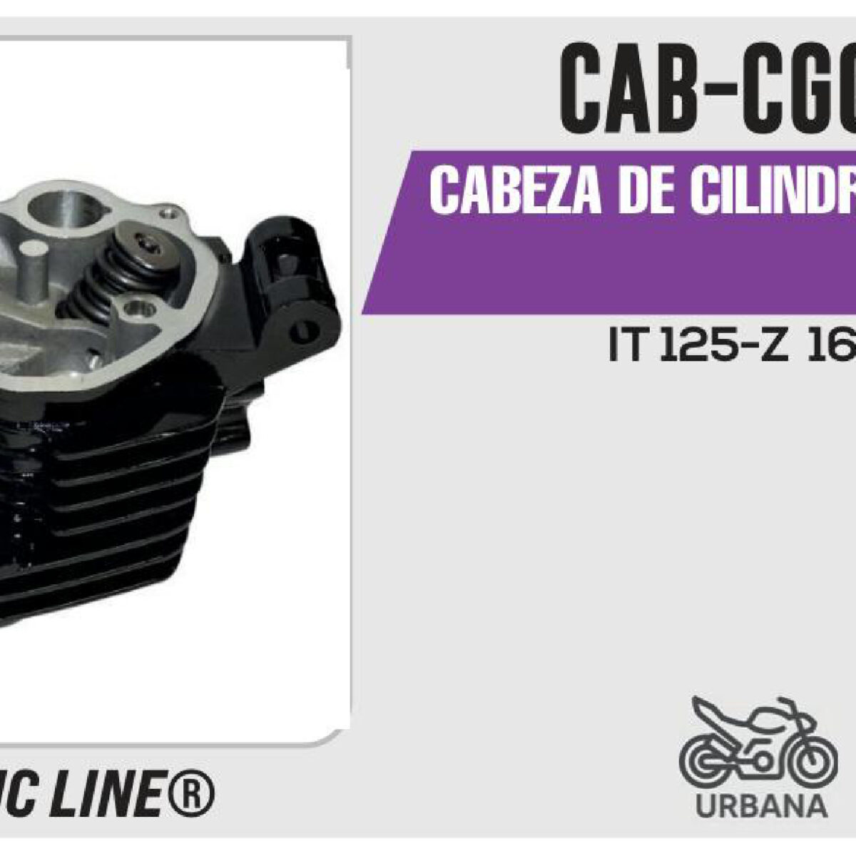 CABEZA DE CILINDRO COMPLETA NEGRO