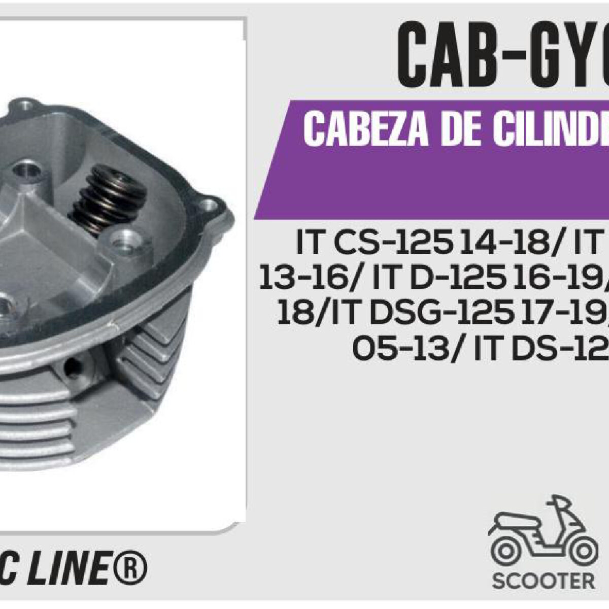 CABEZA DE CILINDRO COMPLETA PLATA