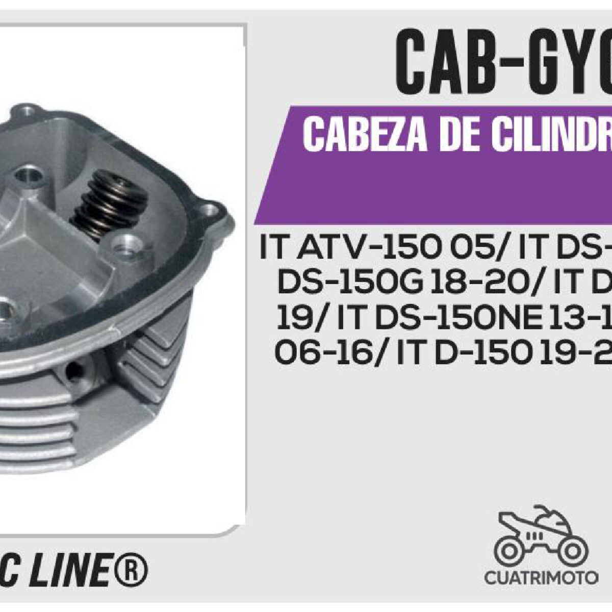 CABEZA DE CILINDRO COMPLETA PLATA