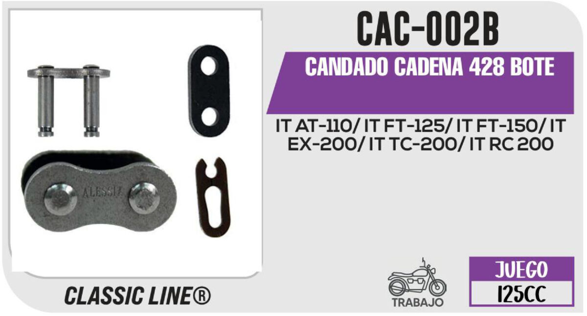 CANDADO CADENA 428 BOTE