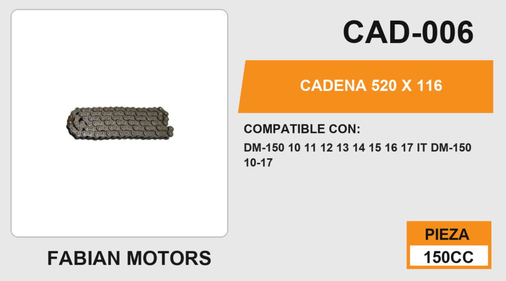 CADENA 520 X 116