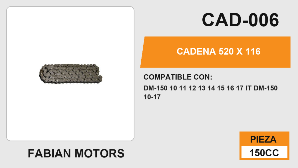 CADENA 520 X 116