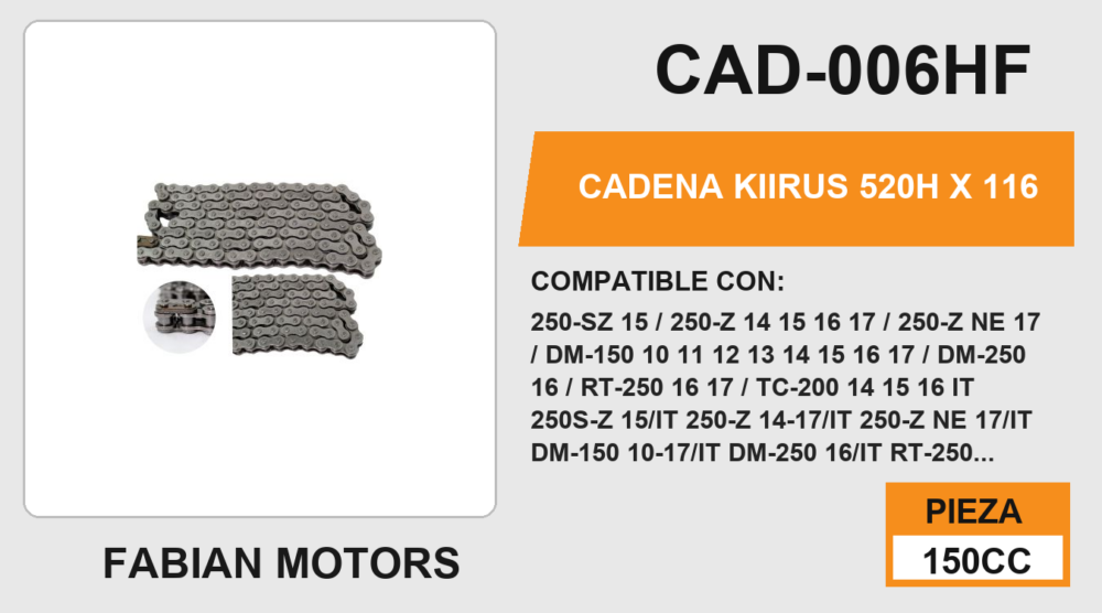 CADENA 520H X 116