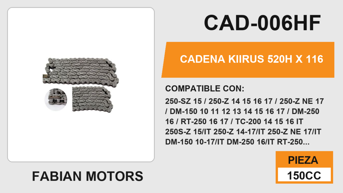 CADENA 520H X 116