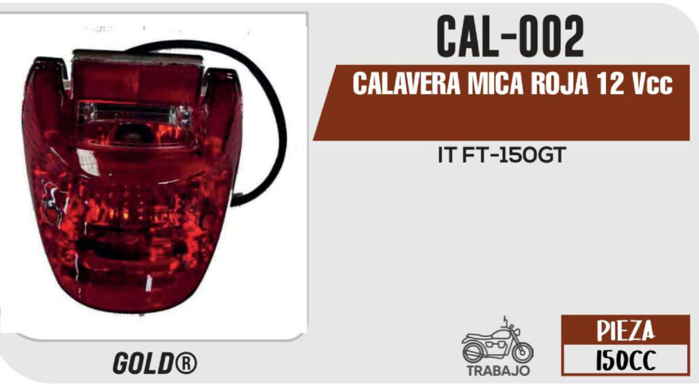 CALAVERA MICA ROJA 12Vcc