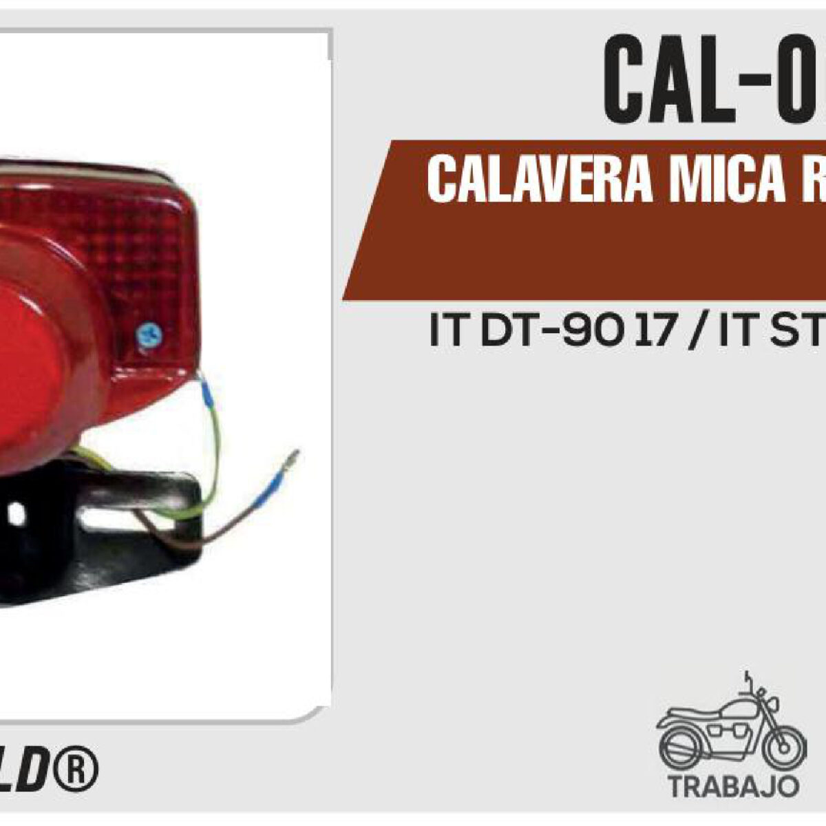 CALAVERA MICA ROJA 12Vcc