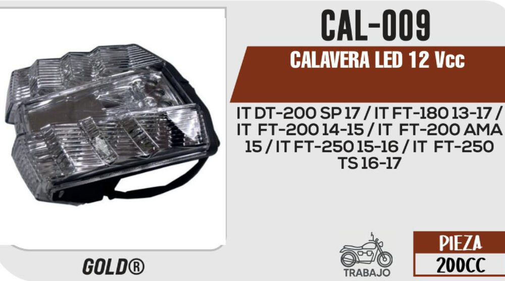 CALAVERA LED 12Vcc