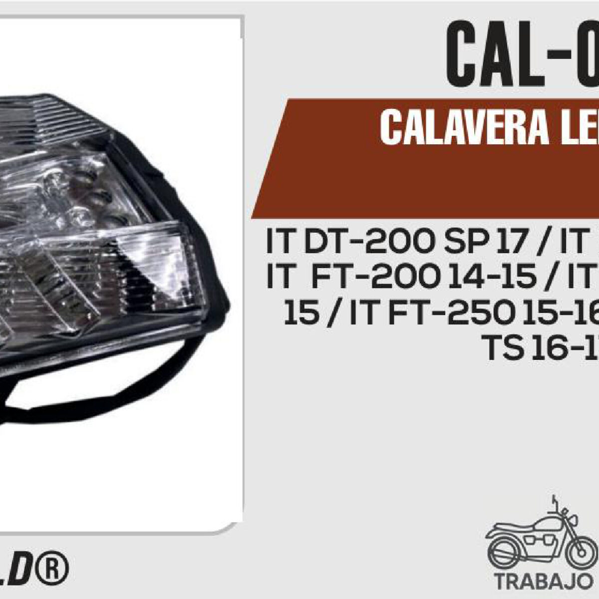 CALAVERA LED 12Vcc