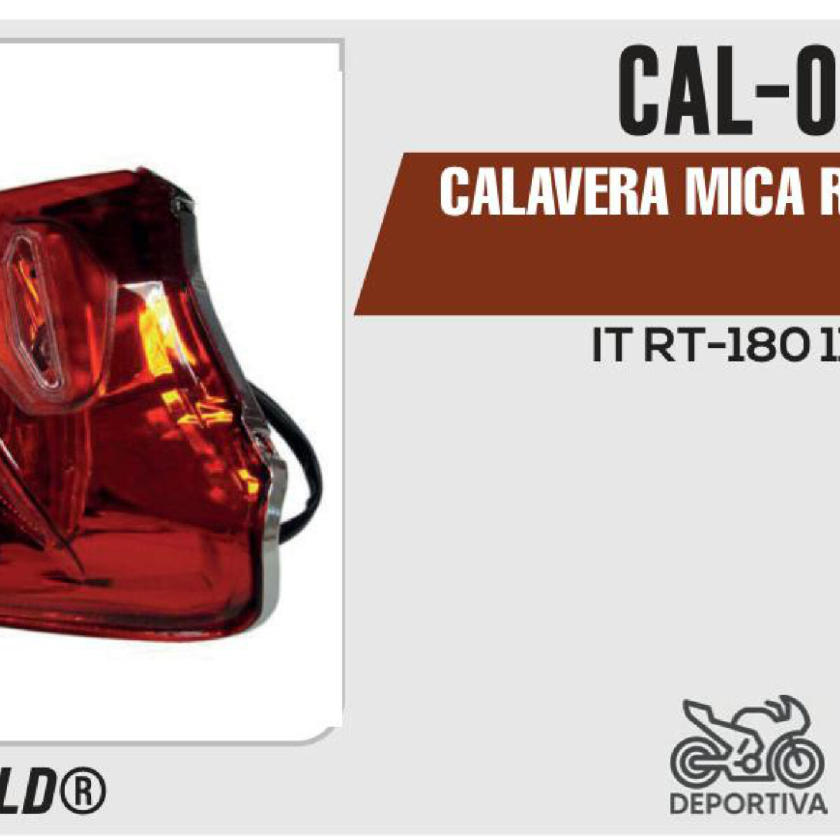 CALAVERA MICA ROJA 12Vcc