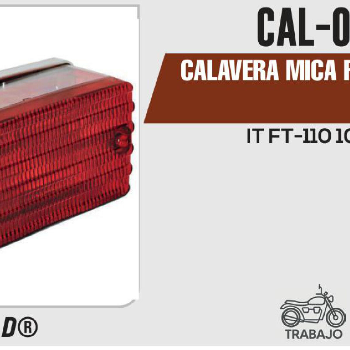 CALAVERA MICA ROJA 12Vcc