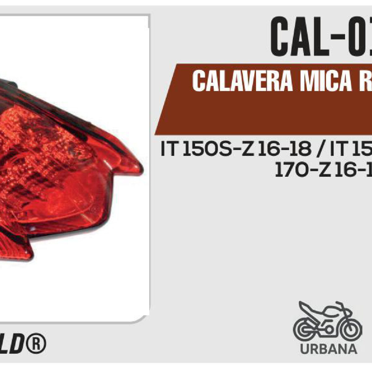 CALAVERA MICA ROJA 12Vcc