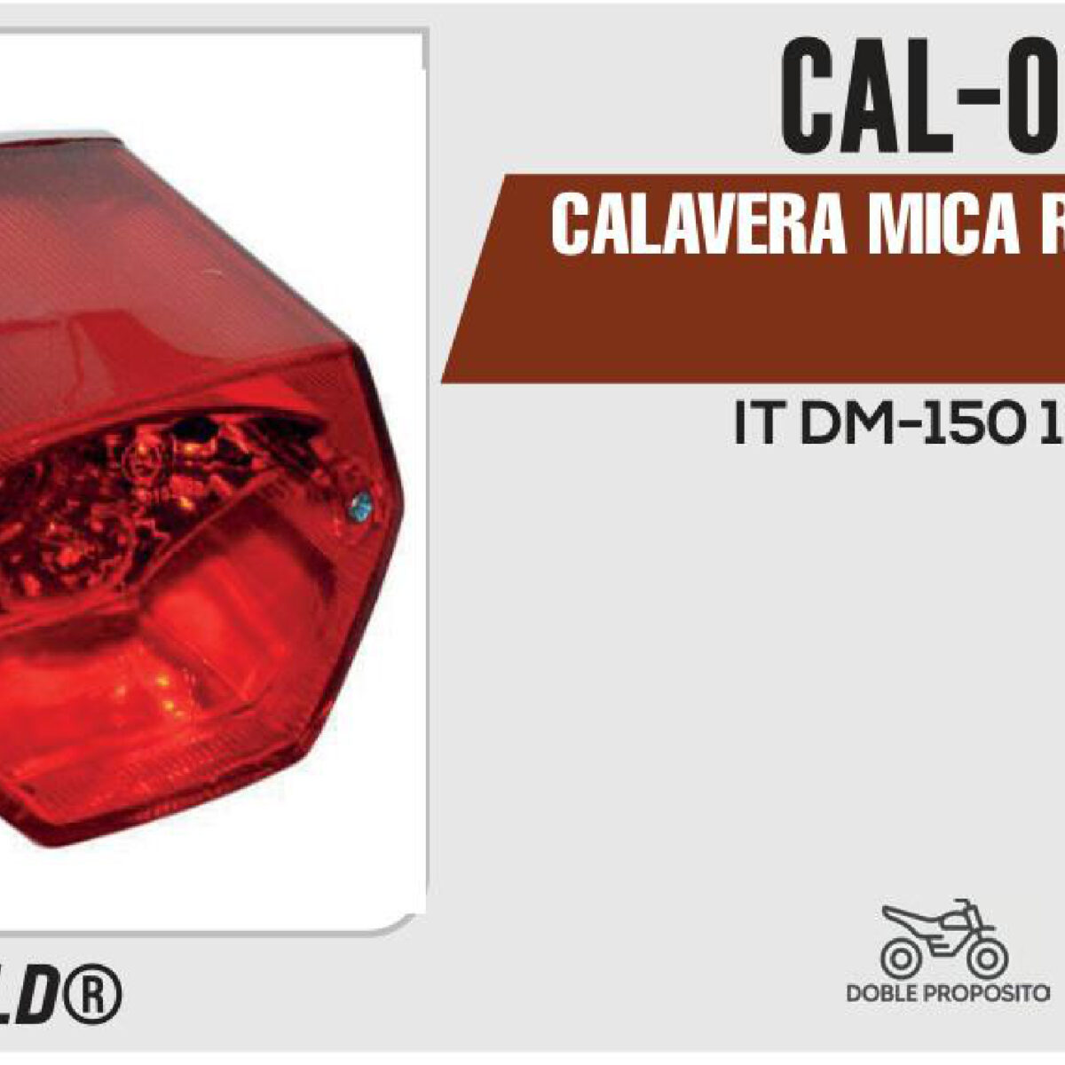 CALAVERA MICA ROJA 12Vcc
