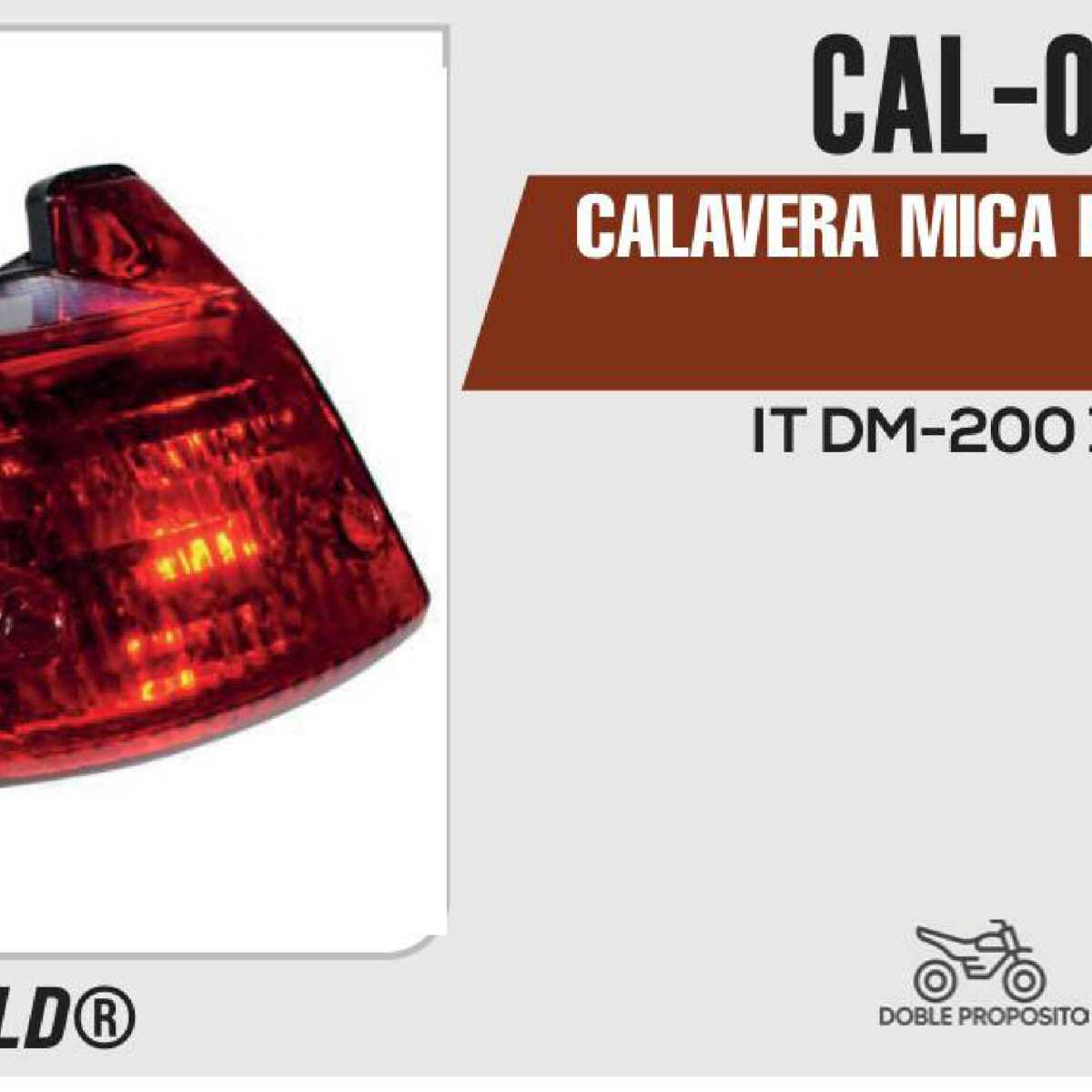 CALAVERA MICA ROJA 12Vcc
